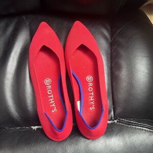 Rothy’s The Point In Bright Red-sz. W8